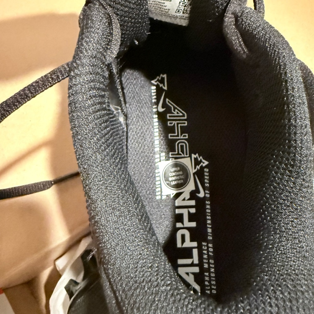 Nike Alpha Black and Silver Athletic Shoes - Picture 3 of 8